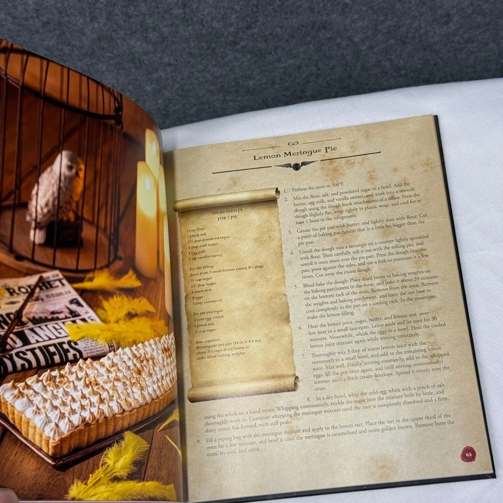 The Unofficial Harry Potter Cookbook Tom Grimm Hardcover 80+ Illustrated Recipes